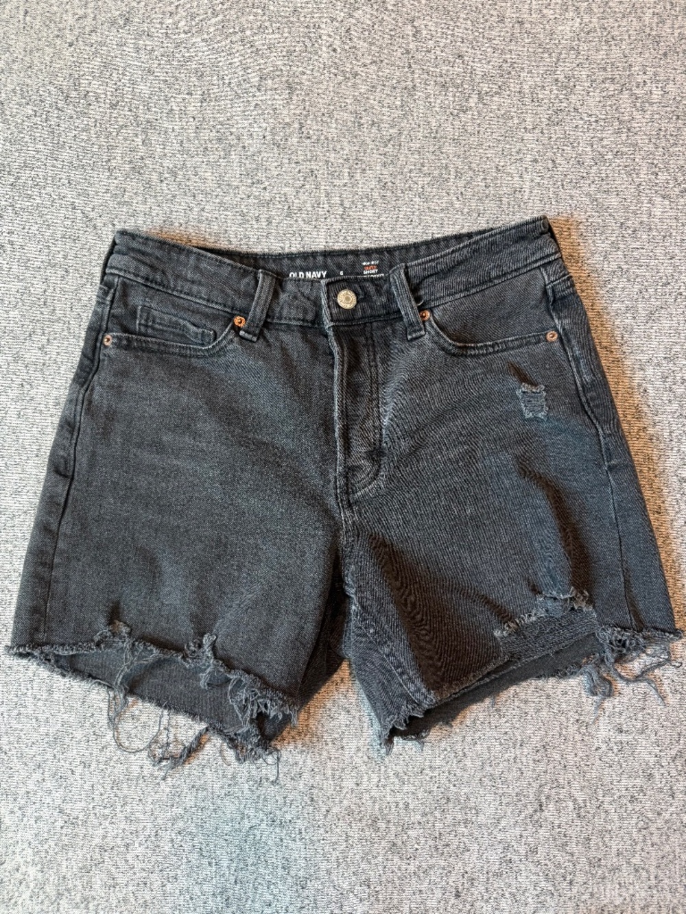Curvy High-Waisted OG Jean Cut-Off Shorts -- 5-inch inseam